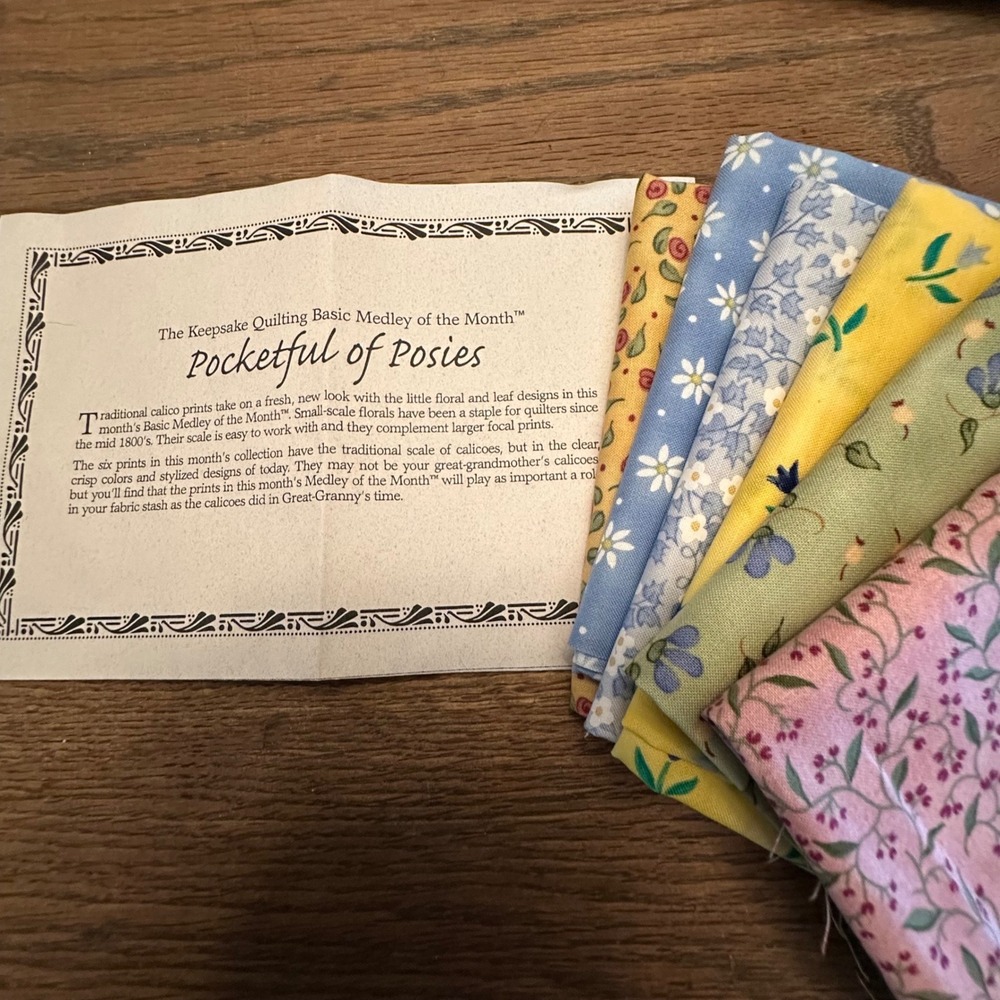 Northcott Pocketful of Posies Floral Cotton Fabric Fat Quarter Bundle 6pc Set - Picture 2 of 12